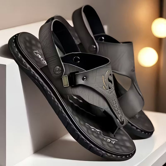 Genähte Herrenpantoffeln