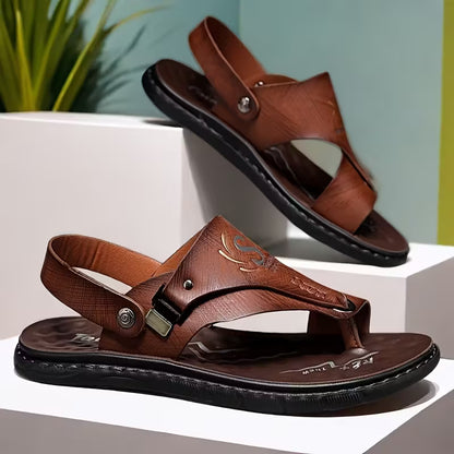 Genähte Herrenpantoffeln