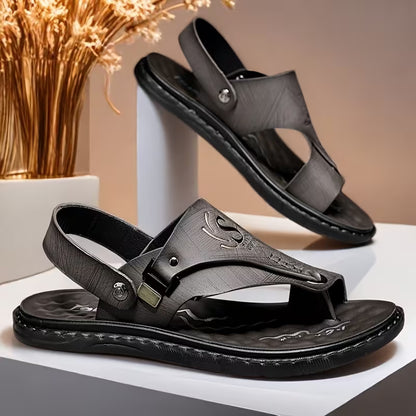 Genähte Herrenpantoffeln